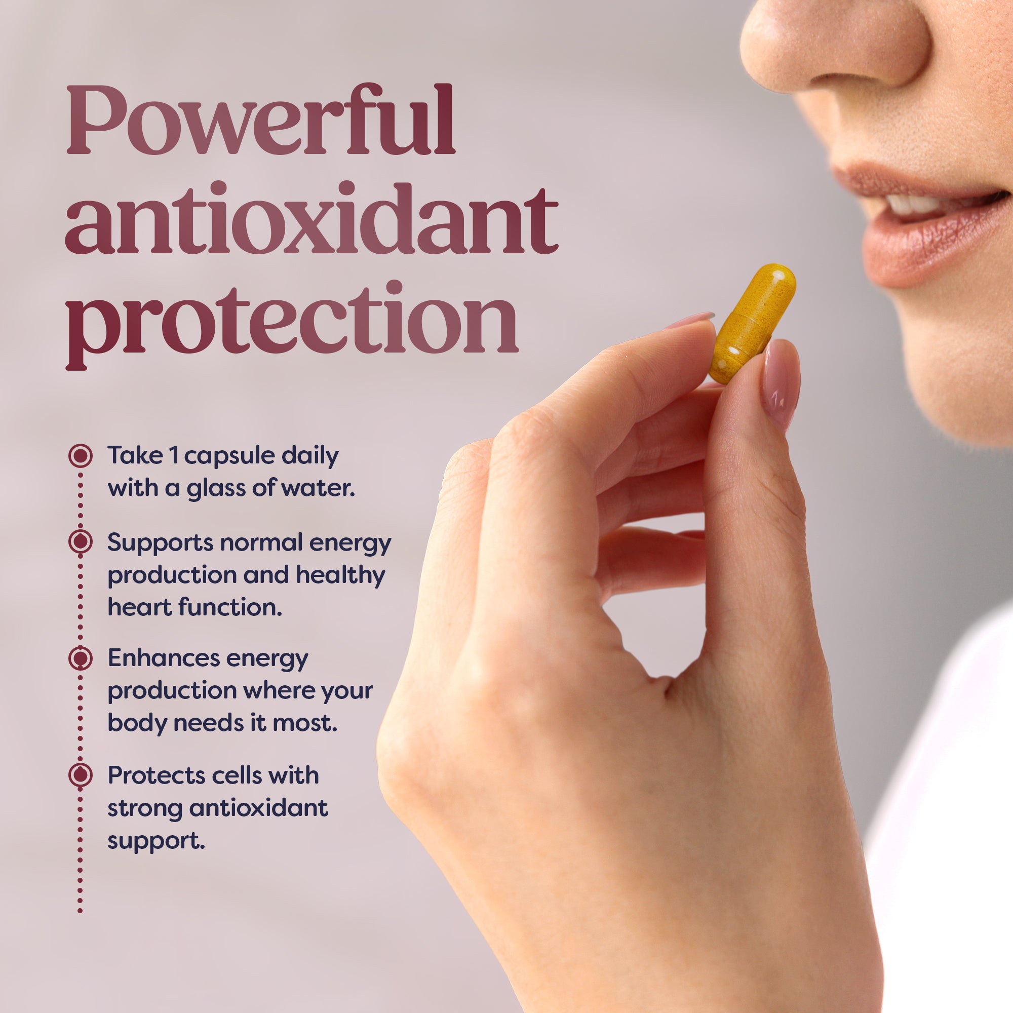 Coenzyme Q10 – 100 mg - 60 Capsules - Image 3