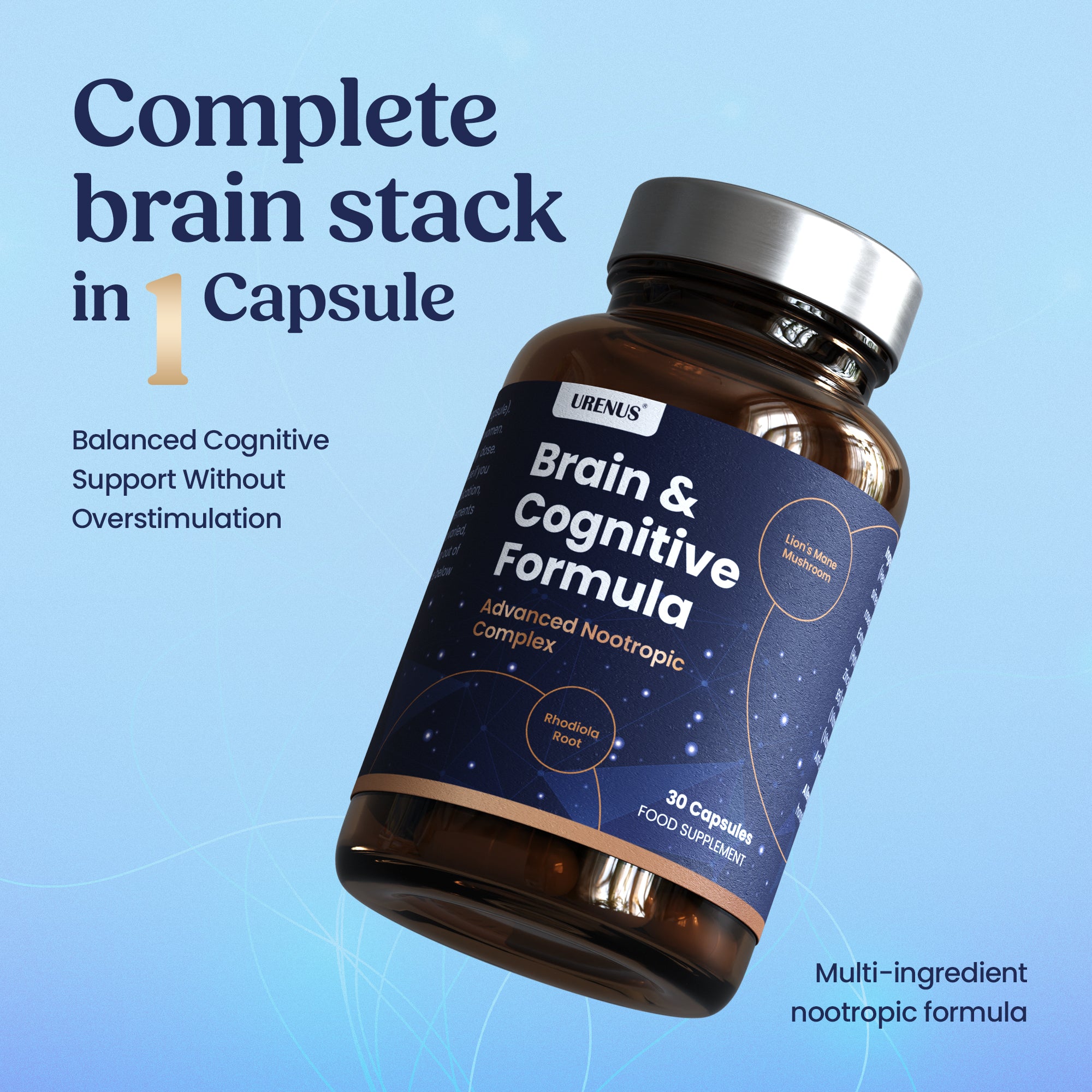 Brain & Cognitive Formula - 30 Capsules - Image 3