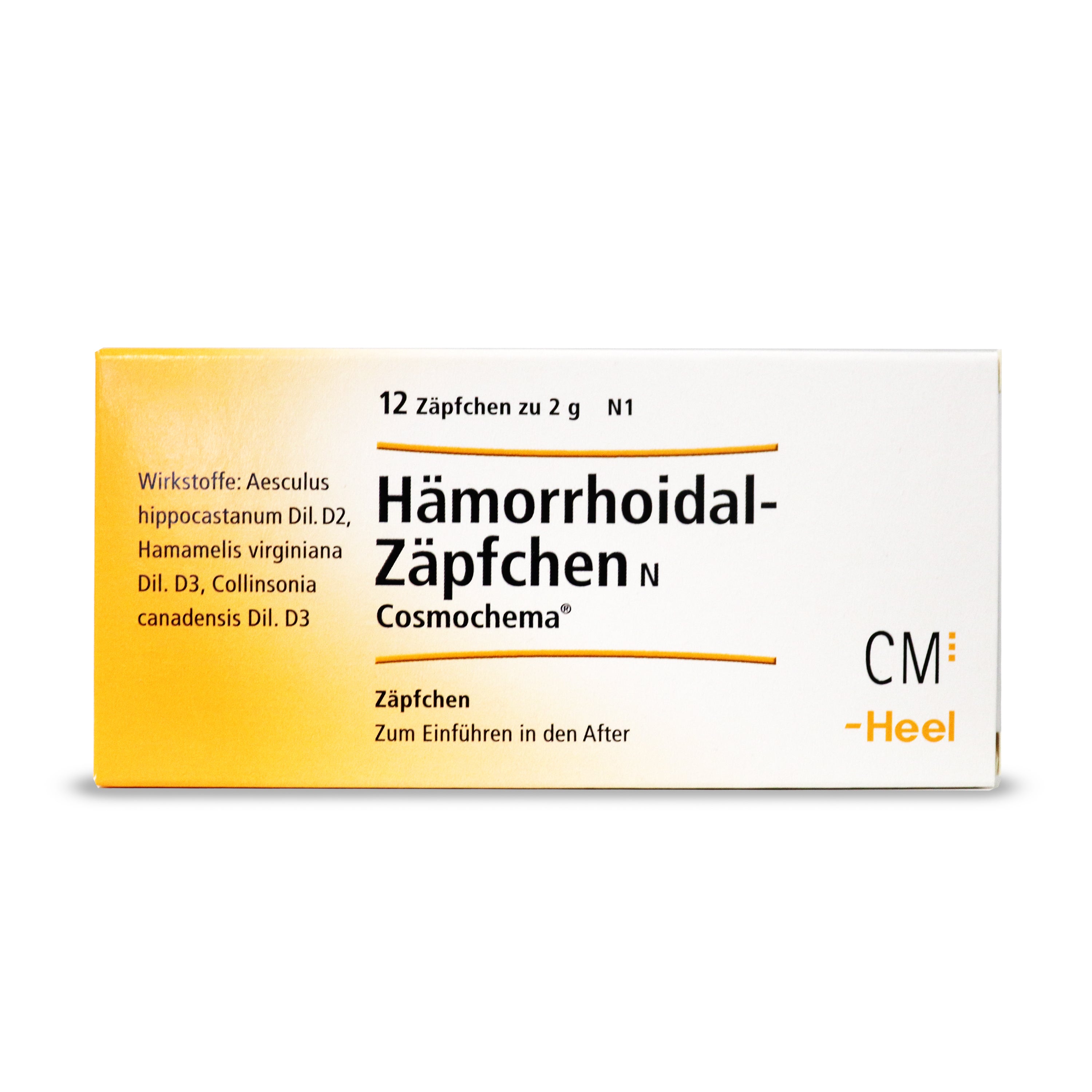 Hamamelis Cosmoplex (Hamheroidal) Hamorrhoidal Zapfchen 12 Suppositories - Image 4