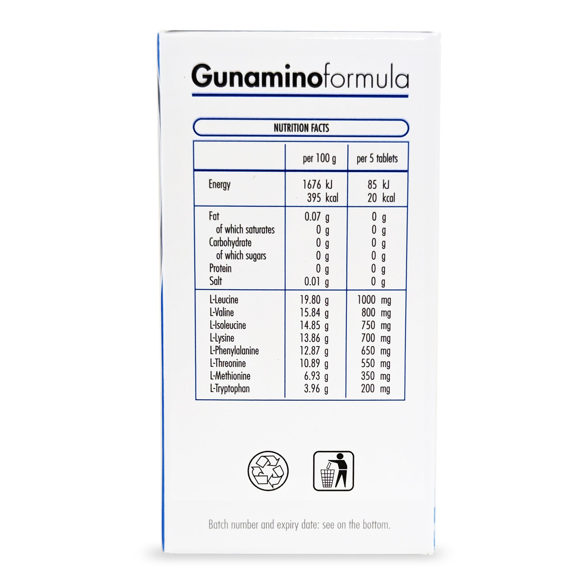 GUNAMINO FORMULA 50 Tablets - Image 3