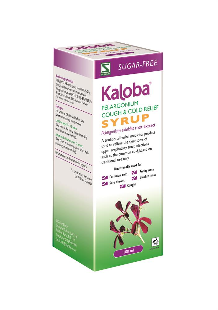 Kaloba Pelargonium Cough/Cold Syrup 100ml Schwabe