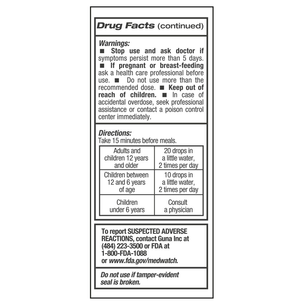 GUNA DIGESTION PLUS 30ml Drops - Image 3