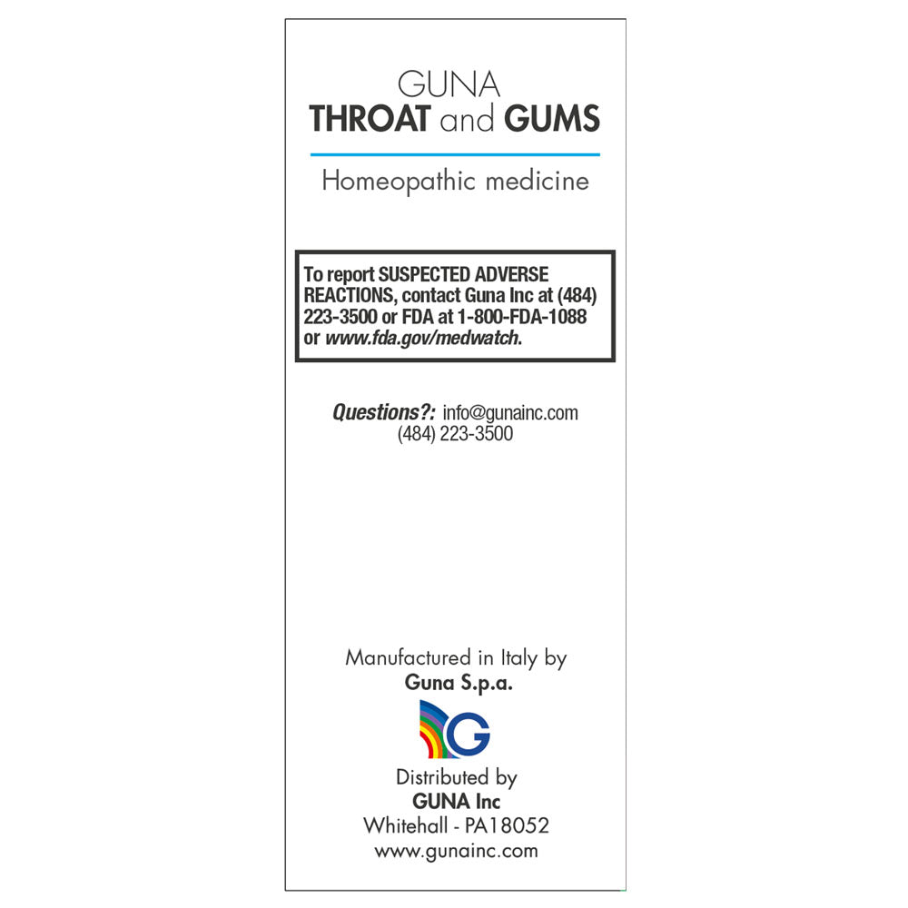 GUNA THROAT and GUMS Oral Spary 50ml - Image 4