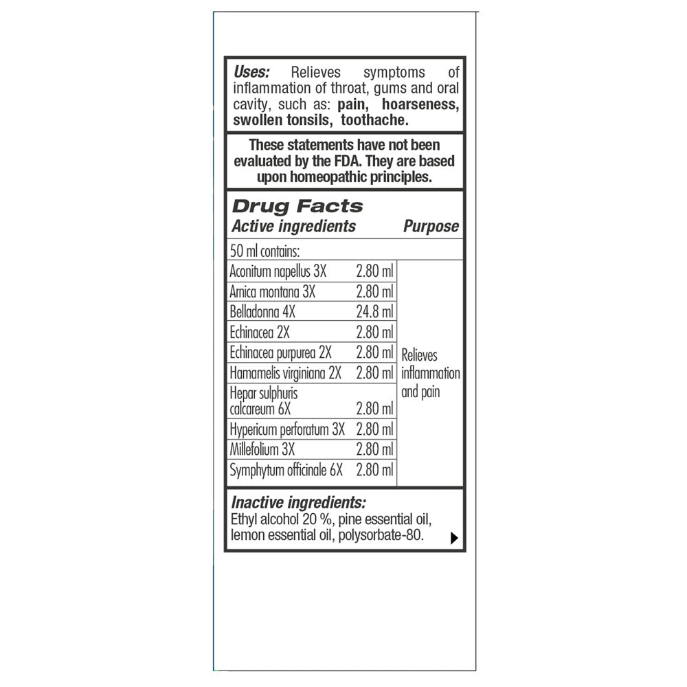 GUNA THROAT and GUMS Oral Spary 50ml - Image 2